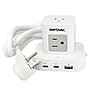 RAYOVAC 5-Outlet 3-USB Port Power Cube Surge Protector with Flat Plug, 5-ft., 540 Joules, White (SS-P927)~#|#~4BBEB976-6A9D-47B2-ADE87AF6353680BD_sc7