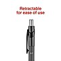 Staples Postscript Retractable Ballpoint Pens, Fine Point, Black Ink, Dozen (18264)~#|#~4BD523DC-0ACA-4364-B7DE4B27A294010F_sc7