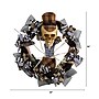 Nearly Natural Halloween Skull in Plaid Mesh Wreath, 24" (W1208)~#|#~4BDCBD34-5FE9-4C41-8C82163E9A8A0C36_sc7