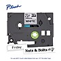 Brother P-touch TZe-231 Laminated Label Maker Tape, 1/2" x 26-2/10', Black on White, 4/Pack (TZe-2314PKB)~#|#~4BE6A905-564D-49FA-A8AA00A520769679_sc7