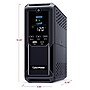 CyberPower Intelligent LCD UPS System, 1500VA/900W, 12 Outlets, 2 USB Ports, AVR, Mini Tower, Black (CP1500AVRLCD3)~#|#~4BED0CB7-7E0D-4B83-9F718F7A5DE33B5F_sc7