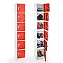 AdirOffice 72'' 6-Tier Red Storage Locker, 4/Pack (629-206-RED-4PK)~#|#~4BFB19FB-8CDF-4389-9DEB9C986765FCD5_sc7