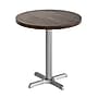 Flash Furniture Bennett 30" Round Wooden Commercial Indoor Table, Dark Brown Top/Silver Base (GSFRD30DBT2222S)~#|#~4C394FCA-D860-45AA-9B5BA2FFC7CEB1CA_sc7