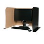 Flipside Foldable Cardboard Freestanding Privacy Panel w/Pass-through Window, 22.5"H x 62"W, Black, 24/Pack (61858)~#|#~4C4BC1A1-26B7-4BCF-9A2766D72E66DF44_sc7