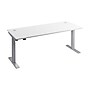 Bush Business Furniture Move 40 Series 72"W Electric Height Adjustable Standing Desk, White/Cool Gray Metallic (M4S7230WHSK)~#|#~4C53C0BC-94E2-4C72-B6A9B856C0E22C11_sc7