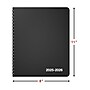 2025-2026 Staples 8" x 11" Weekly & Monthly Appointment Book, Black (ST60363-25)~#|#~4C67D2AD-301A-4203-80B162E3D440804C_sc7