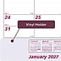 2027 Brownline Classic 22" x 17" Monthly Desk Pad Calendar, White/Burgundy (C1731V-27)~#|#~4C6EE82C-6B06-480B-B3CCF94E26537B60_sc7