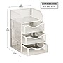 Mind Reader 4-Compartment Metal Desk Organizer, White (MESHMINI-WHT)~#|#~4C7D3704-5DD6-41DB-9A8CB122772FA40A_sc7