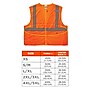 Ergodyne GloWear 8215BA High Visibility Sleeveless Safety Vest, ANSI Class R2, orange, 2XL/3XL (21067)~#|#~4C7E3815-52C4-4EC1-9754FD449005DAAE_sc7