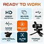 Delton 90X/C24 Wireless Noise Cancelling Bluetooth Earpiece and 1080p Webcam Bundle, Black (DBTHEAD90XBNDL)~#|#~4C878A20-3A91-406D-BD6607358BE16845_sc7