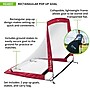 Champion Sports Rectangular Pop-Up Goal, Red (RG4837)~#|#~4C964C51-2F8B-41AA-B43F92241BF22833_sc7