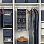 Household Essentials Hanging Cotton Blend and Plastic Closet Shoe Organizer with 10 Storage Compartments, Denim (HE1063)~#|#~4CC620D1-8CC4-4DC3-9B87E4A2F0508298_sc7