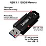 Lexar JumpDrive S80 128GB USB 3.1 Type A Flash Drive, Black (LJDS80-128BNBNU)~#|#~4CC8E41F-A90D-40A9-B9867E3E2BF65DF0_sc7