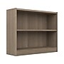 Bush Furniture Universal 30"H 2-Shelf Bookcase with Adjustable Shelf, Ash Gray Laminated Wood (WL12426)~#|#~4CCE4CF3-D1B8-4B83-9BDB3176318D4AA4_sc7