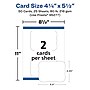 Avery Integrated Cards, 4.25" x 5.5", Matte White, 50/Pack (95277)~#|#~4CCF4B54-6D23-4D37-9CBC9DAE36271976_sc7