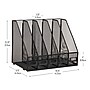Mind Reader 5-Compartment Metal File Organizer, Black (JMAG5C-BLK)~#|#~4CDB39DD-B8B7-4CBD-ACC56A0A7D503E85_sc7