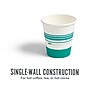 Perk 10 Oz Paper Hot Cups, 500 Count Bulk Disposable Coffee Cups for Hot Beverages, White/Teal~#|#~4CE18C1D-2438-4E3B-B51610CC704351F1_sc7