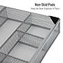 Mind Reader 6-Compartment Metal Drawer Organizer, Silver, 2/Set (2DEER-SIL)~#|#~4CFFC573-C46F-43A5-AA00B2D77810A921_sc7