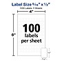 Avery Multipurpose Labels, 5/16" x 1/2", White, Non-Printable, 1100 Labels/Pack (5412)~#|#~4D131879-9A49-49C3-A2AB858682E551CC_sc7