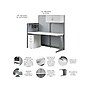 Bush Business Furniture Office in an Hour 63"H x 65"W Cubicle Panel Workstation, Pure White (WC36192-03STGK)~#|#~4D2B6C38-A140-45CD-A658BD3822D9ECC6_sc7