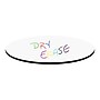 Correll 60" Round Dry Erase Table Top, Laminate, Frosty White/Black (CT60DER-80-09)~#|#~4D305746-4BCF-44CA-BF75E536D2A193D6_sc7