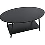 Household Essentials Jamestown 39"W x 23"D Laminate Coffee Table, Black Oak/Black (8178-1)~#|#~4D43F0D4-C250-4A5F-B4C77BAB83FDD796_sc7