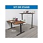 Mount-It! Ultimate 55"W Electric Rectangular Adjustable Standing Desk, Brown/Black (MI-18106)~#|#~4D4B107E-3C3A-4175-AFA8A4542557BC1F_sc7