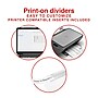 Staples Large Tab Insertable Dividers, 5 Tabs, Clear (13491/11122)~#|#~4D5C3A9D-9AC2-48B9-BFC7C6BB3738A0AA_sc7