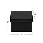 Household Essentials Medium Stackable Folding Fabric Storage Bin, 6" x 10"x 11", 11.42 Qt., Black, 2/Pack (7611-1)~#|#~4D78657C-7F3A-405D-851E060B9BC90B9A_sc7