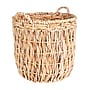 Household Essentials Tall Handwoven Banana Leaf Wicker Floor Basket Decorative Storage Basket with Handles (HHML-6649)~#|#~4D7AB25E-6BAE-483D-91EF9BA860CB3167_sc7