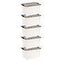Iris 40 Quart Storage Bin with Latching Lid, Plastic, Clear, 5/Pack (500147)~#|#~4D7AC6F8-3EC1-47A8-AA6C0C4DB1BE4C16_sc7