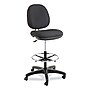 Alera® Interval Series Swivel Task Stool, 100% Acrylic With Tone-On-Tone Pattern, Black~#|#~4D87AF06-522E-47BF-B9BB70CF1789FD54_sc7