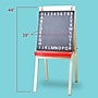 Flipside Child's Dry-Erase/Chalkboard Easel, 44", Wood/White/Black/Red, Assorted Materials (17315)~#|#~4D97E4E3-B6AC-4FF8-BCD214F70E0CEA8F_sc7