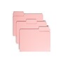 Smead File Folders, 1/3-Cut Tab, Letter Size, Pink, 100/Box (12643)~#|#~4D994ED7-3F6D-4D81-9E345FBC3DEF367D_sc7