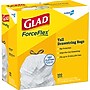 Glad ForceFlex Tall 13 Gallon Drawstring Kitchen Trash Bag, White, 100 Total Bags (78374)~#|#~4DA89961-03D1-4AE5-9AEED911C3153A0F_sc7