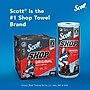 Scott Shop Towels Fabric Cleaning Wipers, 12" x 10", Blue, 200 Wipers/Box, 8/Carton (KCC75190)~#|#~sp106252619_sc7