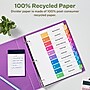 Avery Ready Index Table of Contents EcoFriendly Paper Dividers, 1-10 Tabs, Multicolor, 3 Sets/Pack (11082)~#|#~4DCC3FAC-F7C9-4F18-88E5B34C9BCC2AE9_sc7