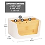 Mind Reader 5-Compartment Plastic Desk Organizer, White (SLORG-WHT)~#|#~4DD02BAA-2433-48D9-ADA8ABED9AC24D2E_sc7