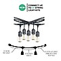 Bulbrite 30-foot String Light Kit with Clear Shatter Resistant Vintage Style S14 LED Light Bulbs (812313)~#|#~4DE52066-9B00-4752-9BFF8928831E6554_sc7