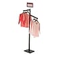 Nahanco 2 Way Rectangular Tubing Garment Rack, Black (B91)~#|#~4DF2F3FD-6C25-4B82-9EB6CBFAEF261D9C_sc7