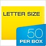 Pendaflex Reinforced Classification Folder, 3/4" Expansion, Letter Size, Yellow, 50/Box (H10U13Y)~#|#~4DF3B3EA-F572-455F-B881DCD751F4E83F_sc7