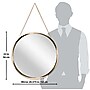 Infinity Instruments Franc II Gold Plastic Framed Wall Mirror, 22" (20209GD)~#|#~4E019E48-B14C-4682-A3839B4ABEA7B9AE_sc7