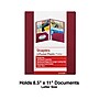 Staples 2-Pocket Matte Plastic Presentation Folder, Burgundy (ST21636-CC)~#|#~4E180747-1E9B-40A7-A1598FC92DABEC17_sc7