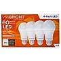 Viribright 9 Watts Warm White LED Household Bulb, 4/Box (450107-4)~#|#~4E1C61E2-FD93-4A74-87839B8DA4C09867_sc7