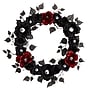 Nearly Natural Eyeball Rose Halloween Artificial Wreath, 24" (W1198)~#|#~4E23C56E-D64A-4503-934490A11AAC6F85_sc7