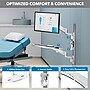 Mount-It! MedHub Wall Mounted, Flexible Workstation With WallTrack for Monitors up to 43", Matte White (MI-16002)~#|#~4E29906D-6B82-4DB6-BB8678B33E1C2950_sc7