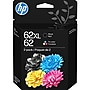 HP 62XL/62 Black High Yield and Tri-Color Standard Yield Ink Cartridge, 2/Pack (N9H67FN#140)~#|#~4E338230-031F-436A-8B8C25A9D0A0A273_sc7