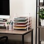 Mind Reader Metal Mesh Front Loading Letter Tray, Letter/Legal Size, Pink (4TPAPER-PNK)~#|#~4E3CFF90-A9AD-401C-BF84C4D854D04776_sc7
