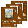 Strathmore 400 Series 8.5" x 11" Tape Bound Calligraphy Paper Pad, 50 Sheets/Pad, 3 Pads/Bundle (STTP405111-3)~#|#~4E3E9D36-3B41-41FB-80EE1AE22534403A_sc7