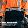 Ergodyne GloWear 8369BK High Visibility Long Sleeve Black Bottom T-Shirt, ANSI Type R Class 3, Orange, 5XL (22229)~#|#~4E548DA2-94D6-4795-AEF17C1A1AFCC633_sc7